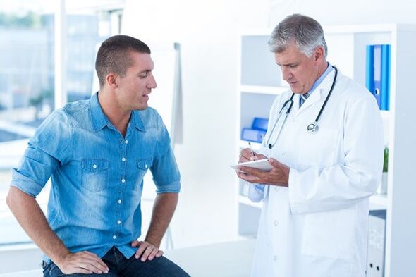 Návštěva lékaře pro chronickou prostatitidu